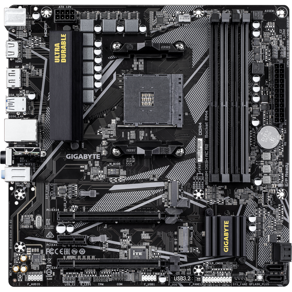 Mainboard Gigabyte B550M DS3H AC R2