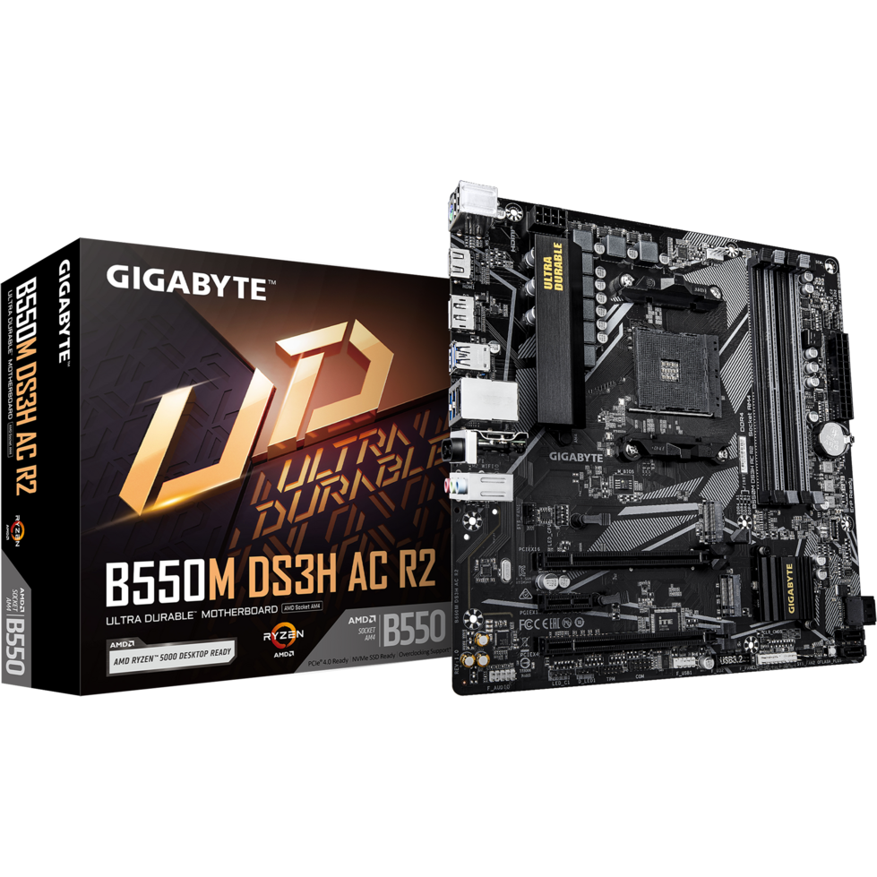 Mainboard Gigabyte B550M DS3H AC R2 - Foto 4