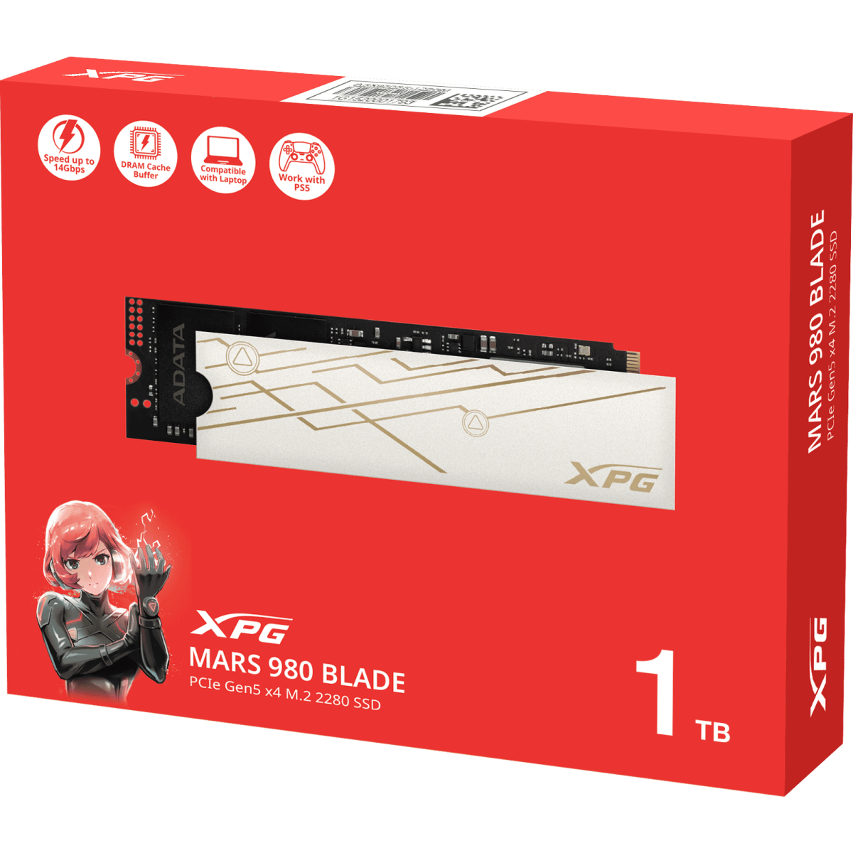 SSD-Speicher 1TB ADATA XPG MARS 980 BLADE (SMAR-980B-1TCS) - Foto 6