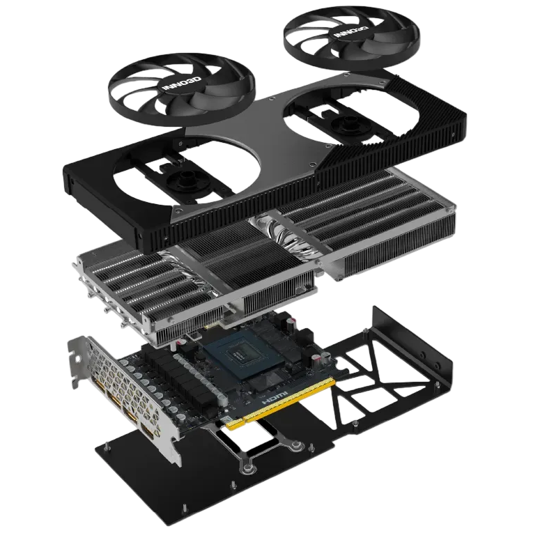 Grafikkarte NVIDIA GeForce RTX 5070 INNO3D TWIN X2 12GB (N50702-12D7-195064N) - Foto 4