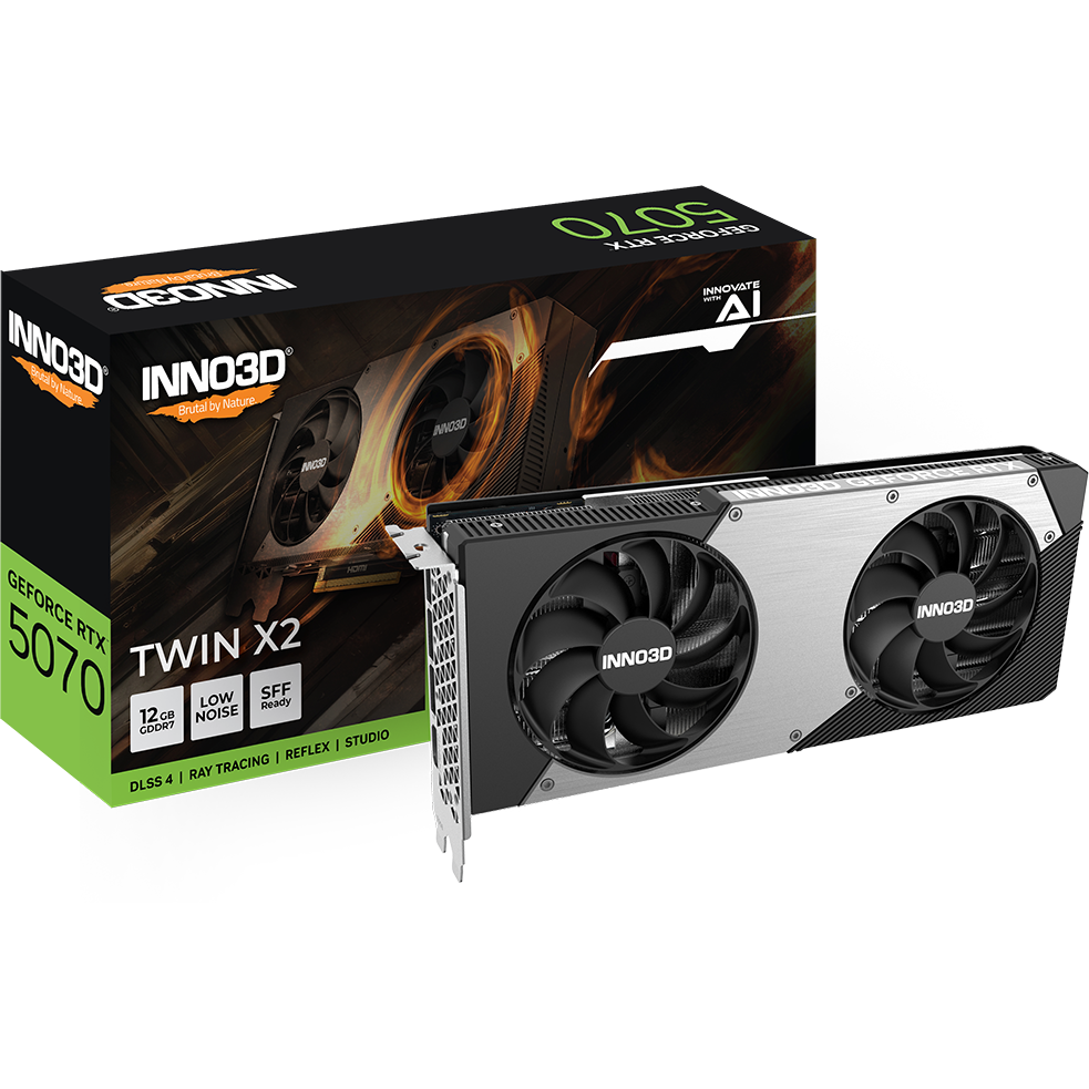 Grafikkarte NVIDIA GeForce RTX 5070 INNO3D TWIN X2 12GB (N50702-12D7-195064N) - Foto 6