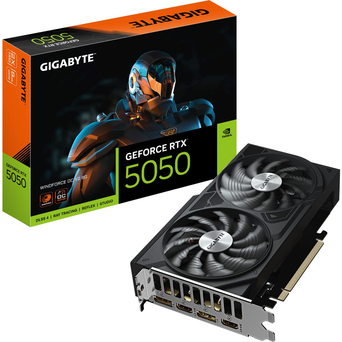 Grafikkarte NVIDIA GeForce RTX 5050 Gigabyte WINDFORCE OC V2 8GB (GV-N5050WF2OCV2-8GD) - Foto 10