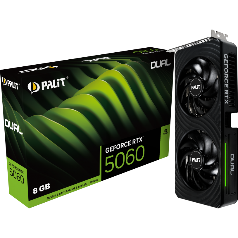 Grafikkarte NVIDIA GeForce RTX 5060 Palit Dual 8GB (NE75060019P1-GB2063D) - Foto 12