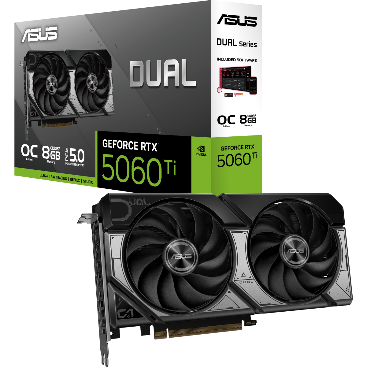 Grafikkarte NVIDIA GeForce RTX 5060 Ti ASUS OC 8GB (DUAL-RTX5060TI-O8G) - Foto 8