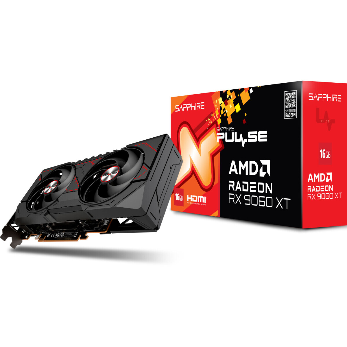 Grafikkarte AMD Radeon RX 9060 XT Sapphire Pulse Gaming OC 16GB (11350-03-20G) - Foto 6