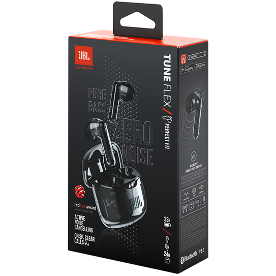 Headset JBL Tune Flex Ghost Edition Black - JBLTFLEXGBLK - Foto 9