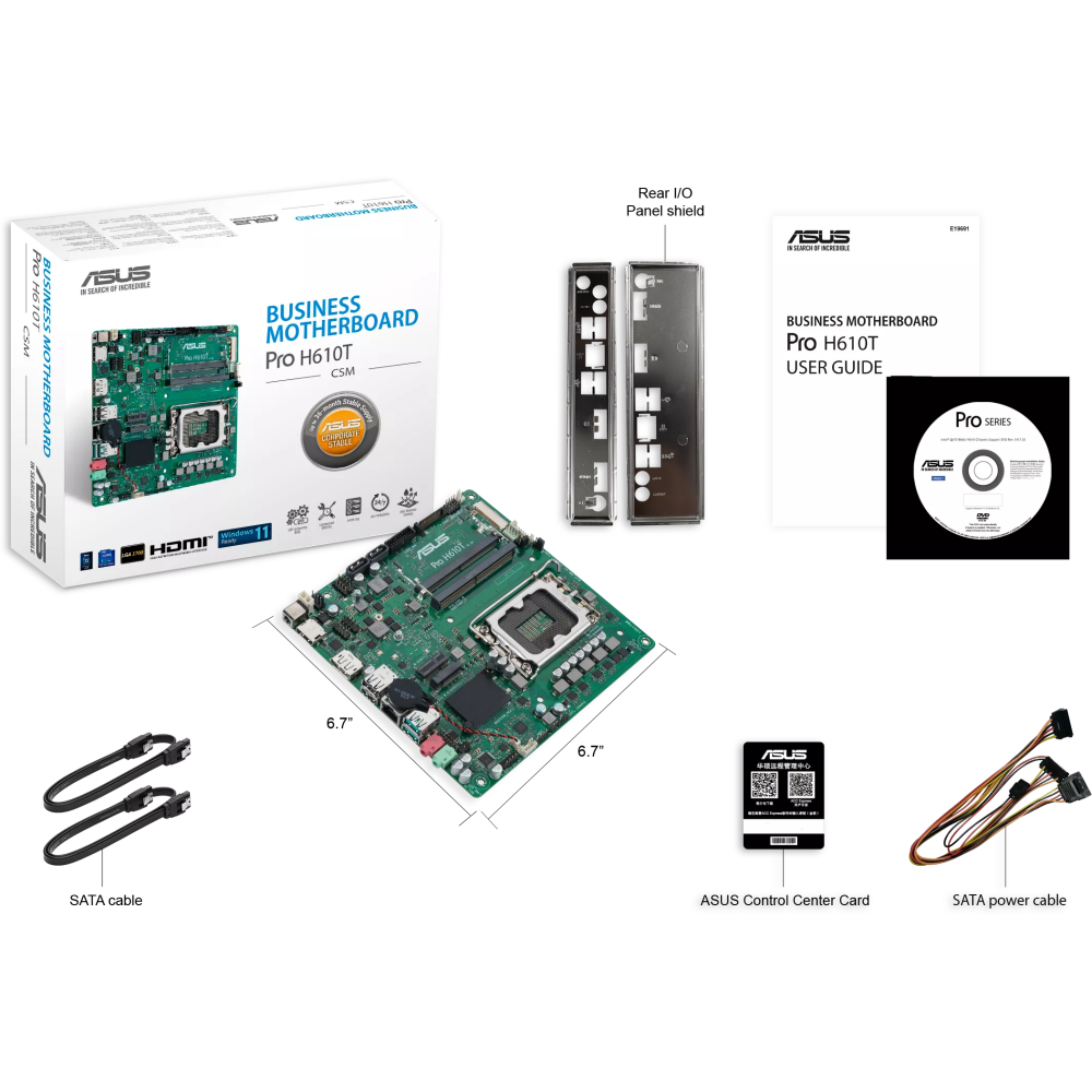 Mainboard ASUS PRO H610T-CSM - Foto 5