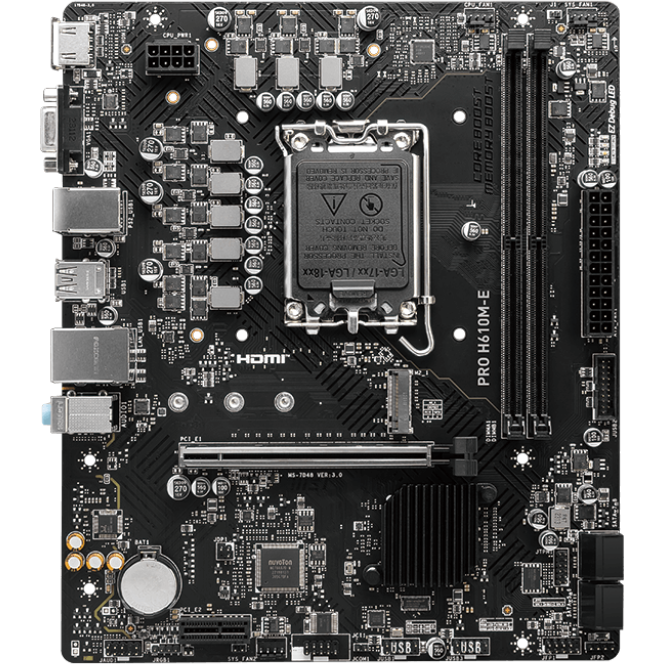 Mainboard MSI PRO H610M-E