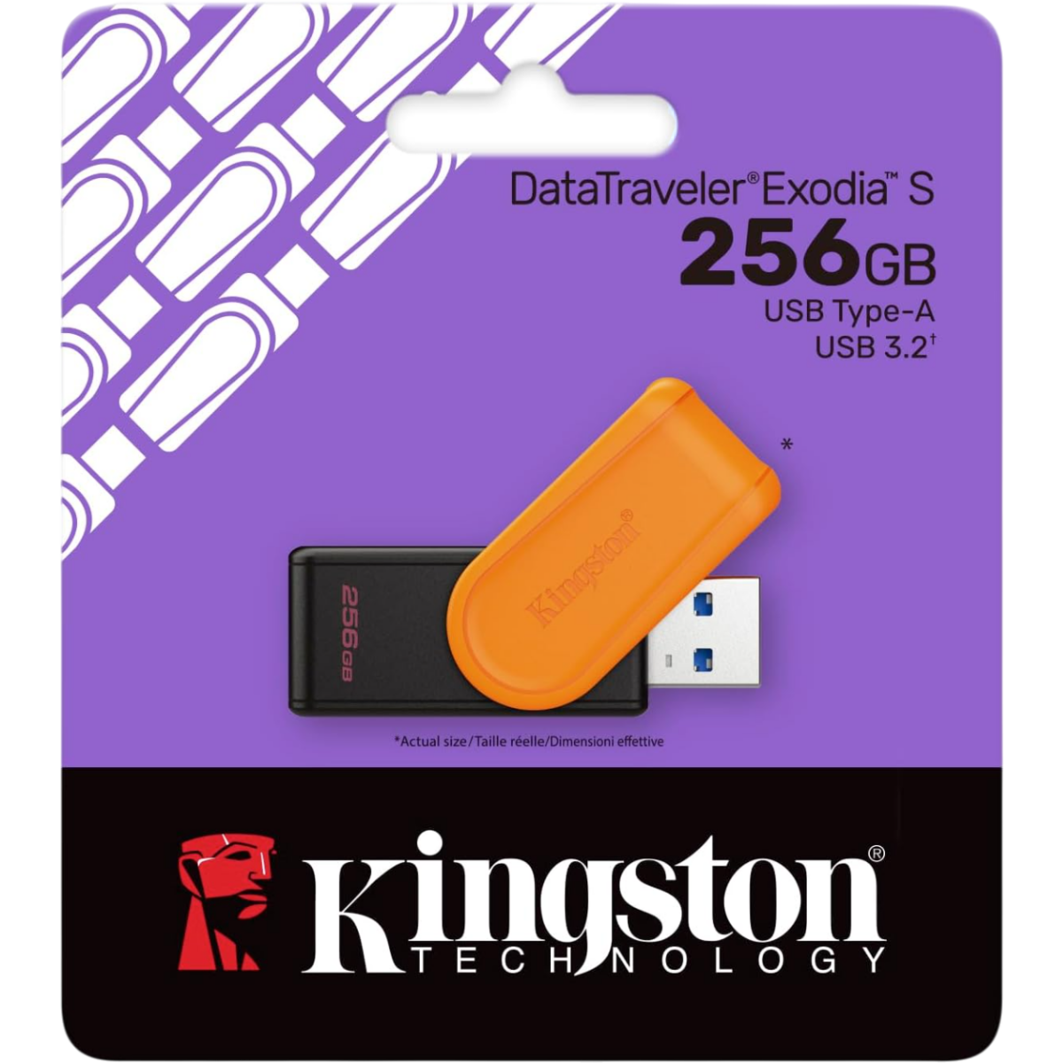 USB Flash-Laufwerk 256GB Kingston DataTraveler Exodia S Black/Orange (DTXS/256GB) - Foto 3