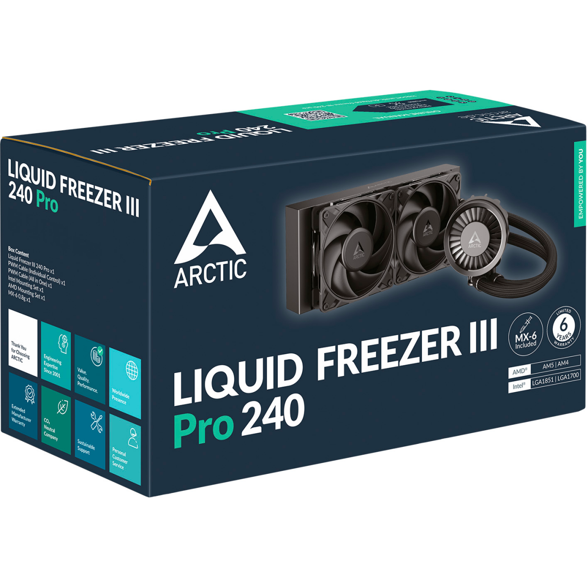 Flüssigkeitskühlsystem Arctic Liquid Freezer III Pro 240 Black - ACFRE00178A - Foto 6