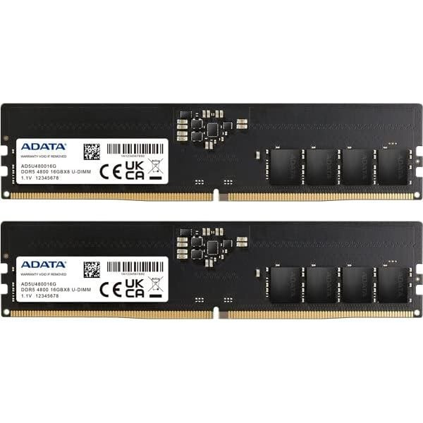 Arbeitsspeicher 32GB DDR5 4800MHz ADATA (AD5U480016G-DT) (2x16GB KIT)