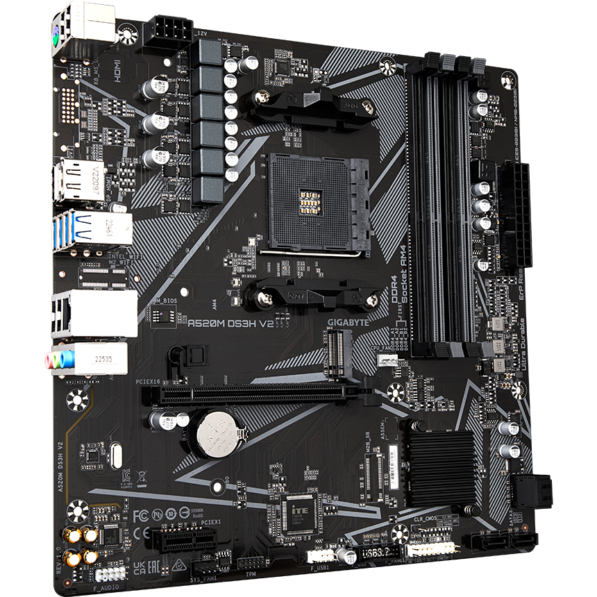 Mainboard Gigabyte A520M DS3H V2 - Foto 2