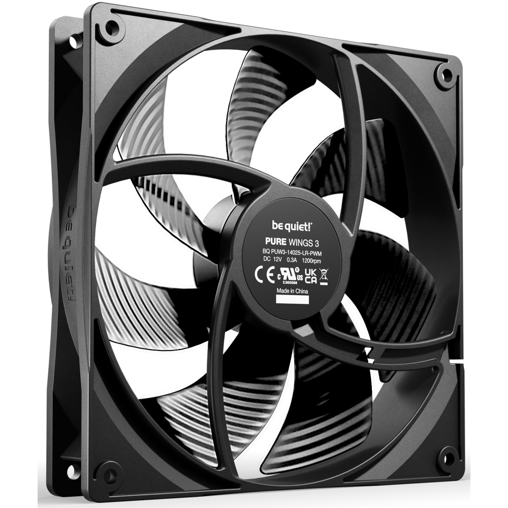 Gehäuselüfter Be Quiet Pure Wings Black 140mm PWM - BL108 - Foto 2