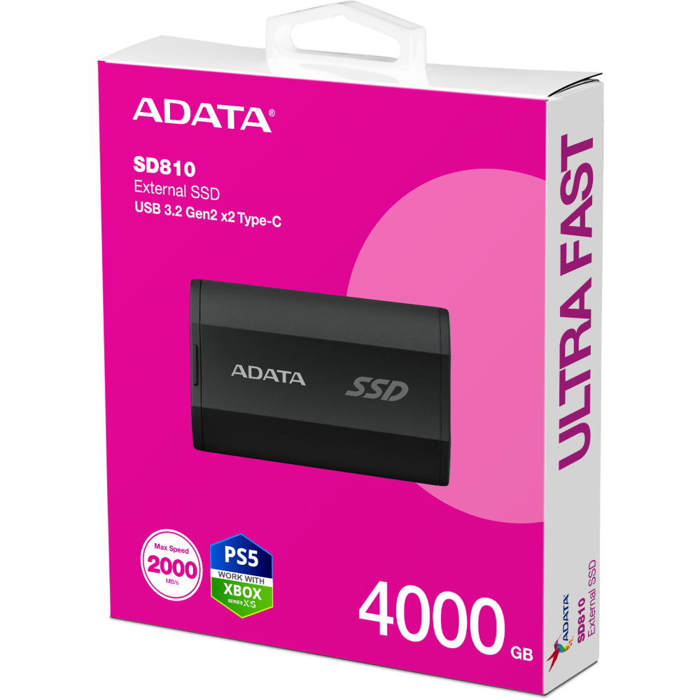 Exterter SSD Speicher 4TB ADATA SD810 Black (SD810-4000G-CBK) - Foto 5