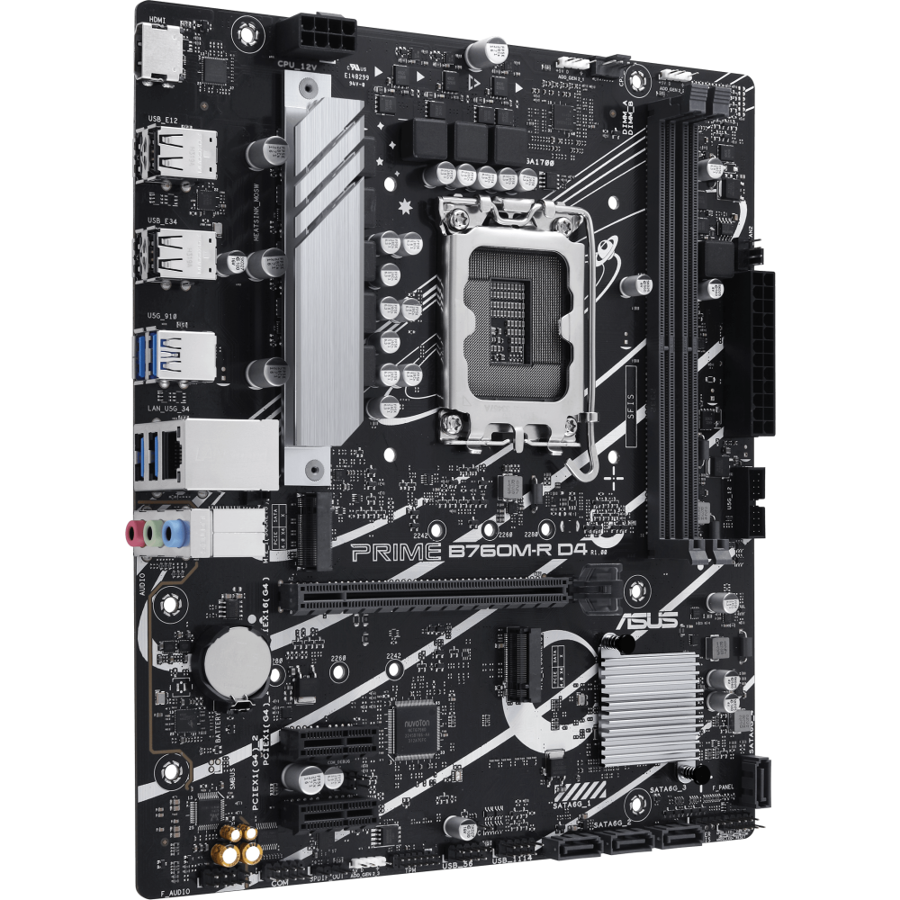 Mainboard ASUS PRIME B760M-R D4 - Foto 2