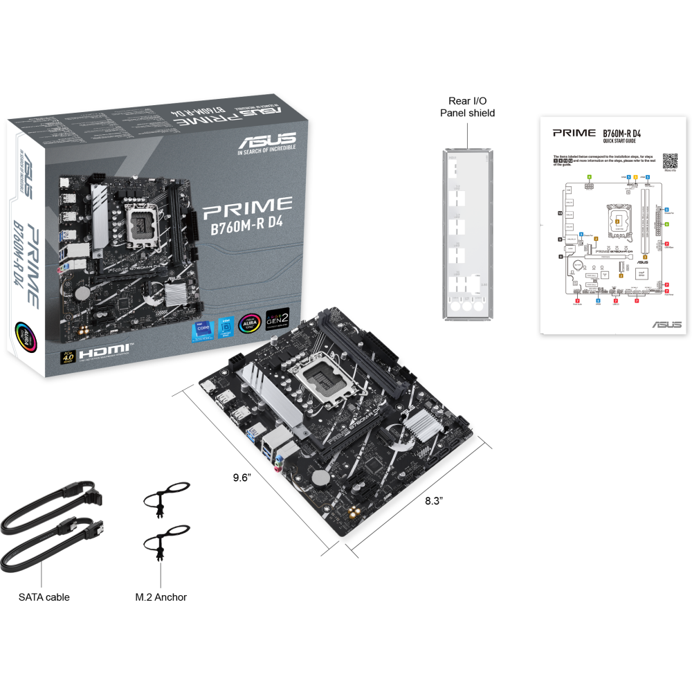 Mainboard ASUS PRIME B760M-R D4 - Foto 5