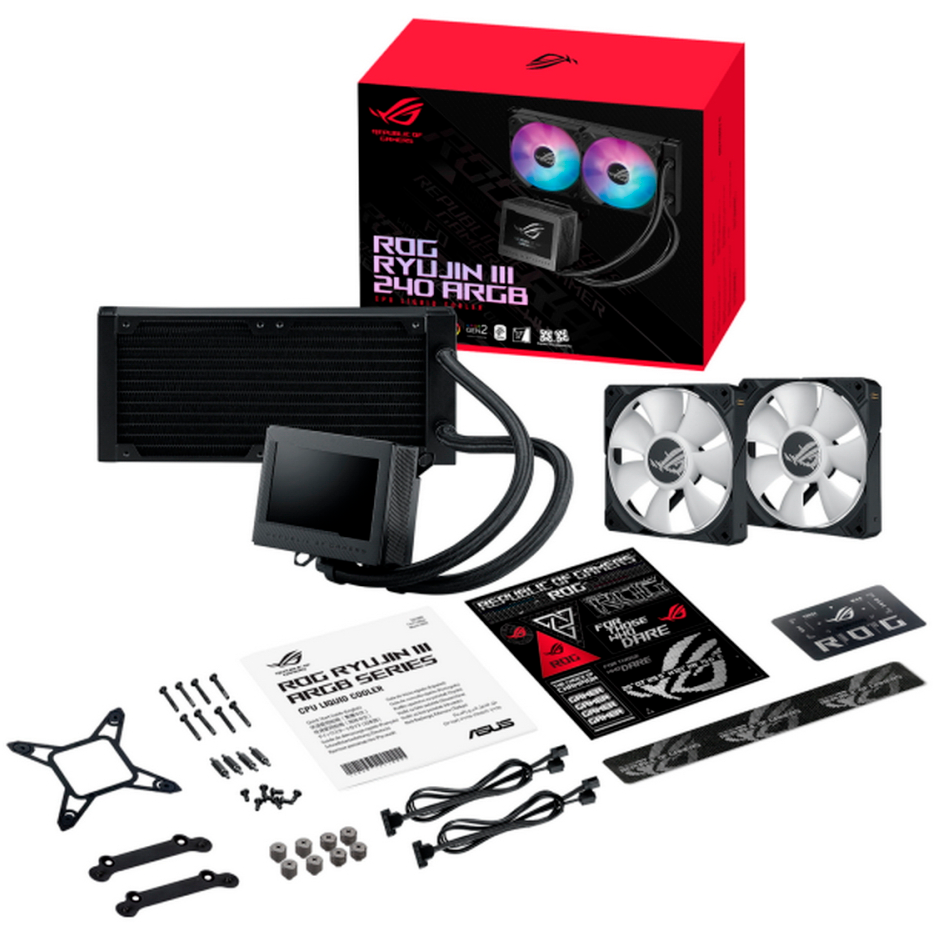 Flüssigkeitskühlsystem ASUS ROG RYUJIN III 240 ARG/AIO Black - 90RC00K1-M0UAY0 - Foto 7