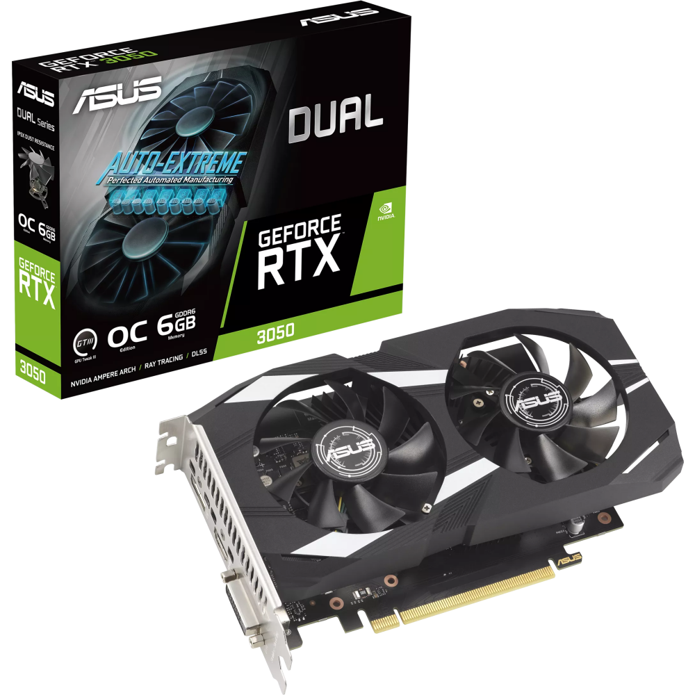 Grafikkarte NVIDIA GeForce RTX 3050 ASUS OC 6GB (DUAL-RTX3050-O6G) - Foto 9