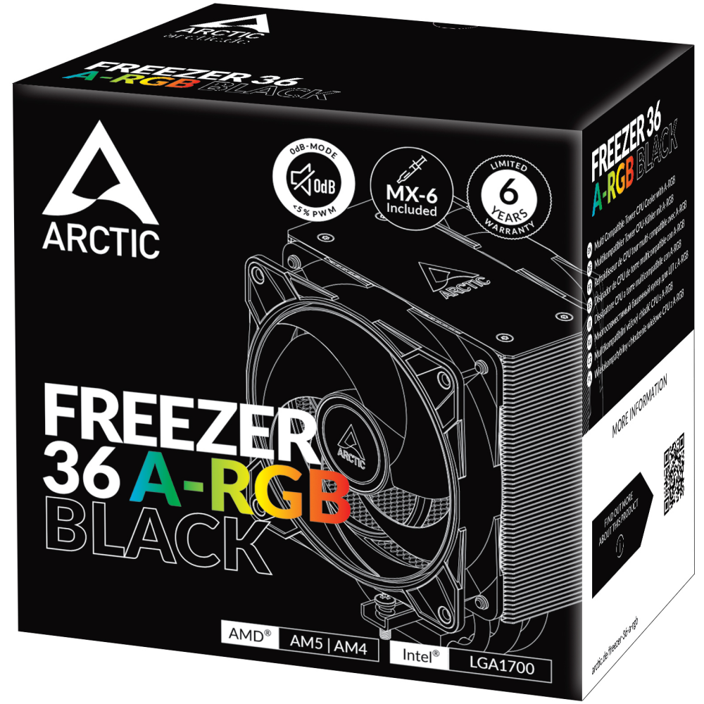 Kühler Arctic Freezer 36 A-RGB Black (ACFRE00124A) - Foto 7