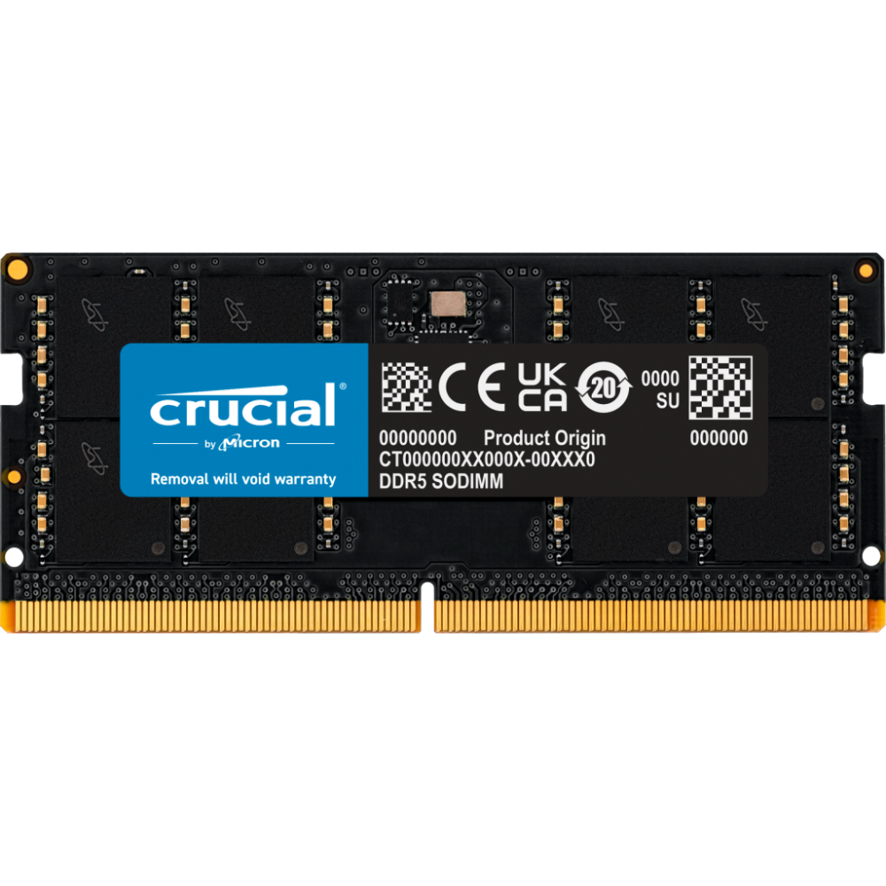 Arbeitsspeicher 32GB DDR5 4800MHz Crucial SO-DIMM (CT32G48C40S5)