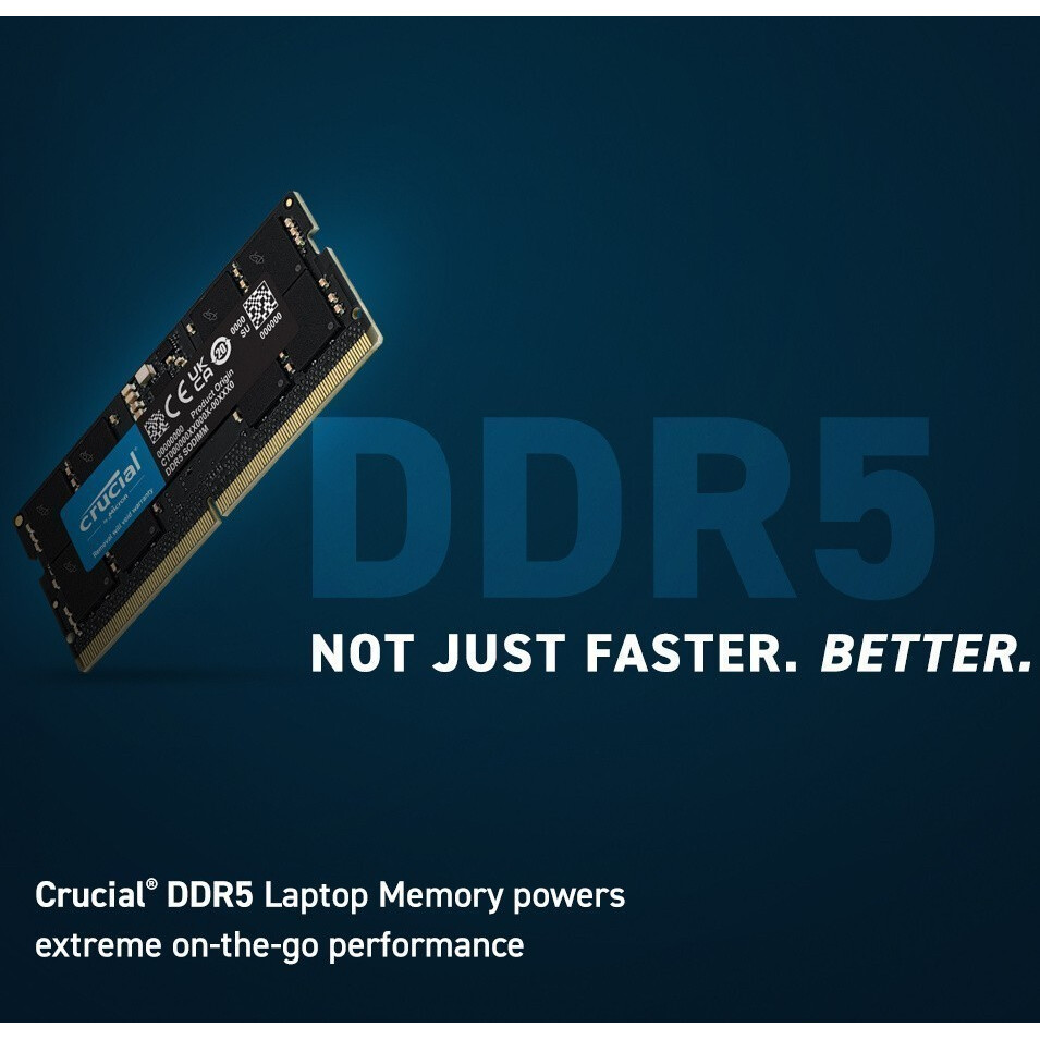 Arbeitsspeicher 32GB DDR5 4800MHz Crucial SO-DIMM (CT32G48C40S5) - Foto 2