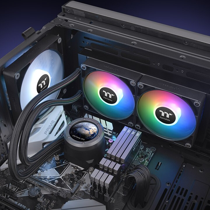 Wasser-Kühlungssystem Thermaltake TH240 V2 Ultra ARGB Sync Black - CL-W383-PL12SW-A - Foto 6