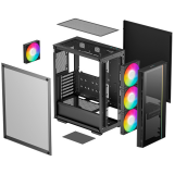 Gehäuse DeepCool MATREXX 55 V4 Black (R-MATREXX55-BKADA4-G-4)