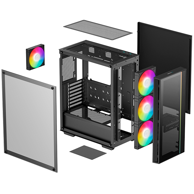 Gehäuse DeepCool MATREXX 55 V4 Black - R-MATREXX55-BKADA4-G-4 - Foto 12