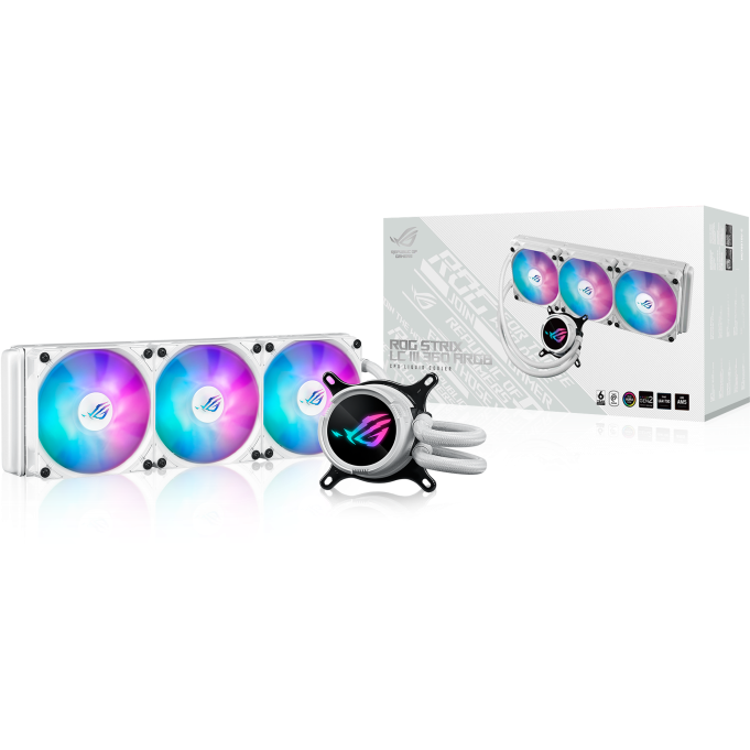 Flüssigkeitskühlsystem ASUS ROG STRIX LC III 360 ARGB White - 90RC00T2-M0UAY0 - Foto 4