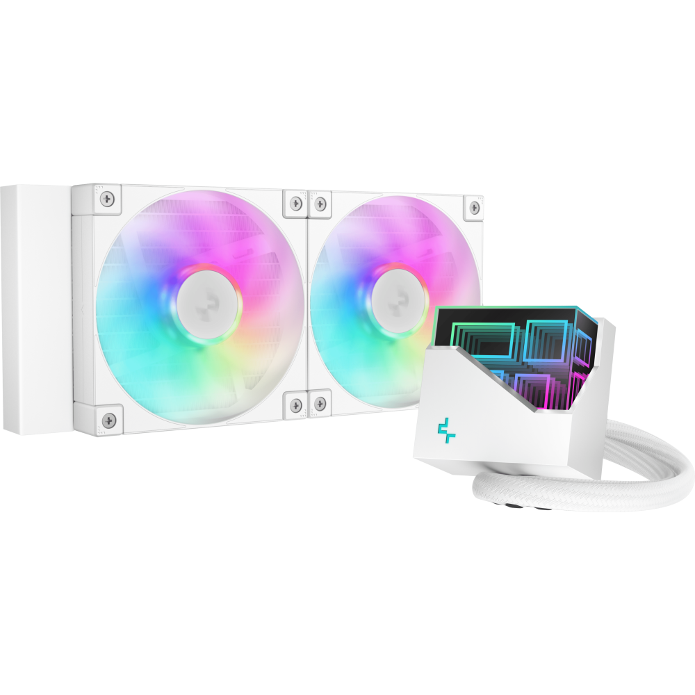 Flüssigkeitskühlsystem DeepCool LT240 WH ARGB - R-LT240-WHAMNC-G-1