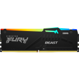 Arbeitsspeicher 16GB DDR5 6400MHz Kingston Fury Beast Black RGB (KF564C32BBEA-16)