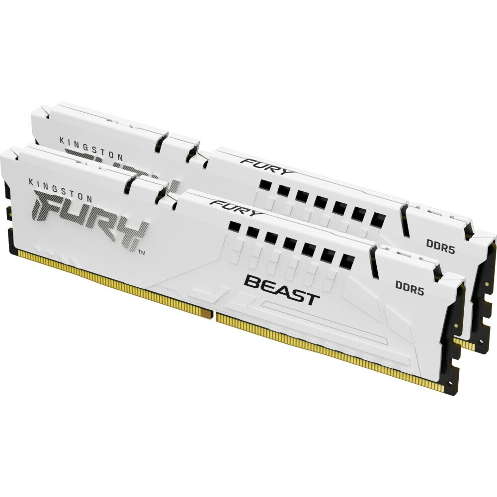Arbeitsspeicher 64GB DDR5 5200MHz Kingston Fury Beast White (KF552C40BWK2-64) (2x32GB KIT)