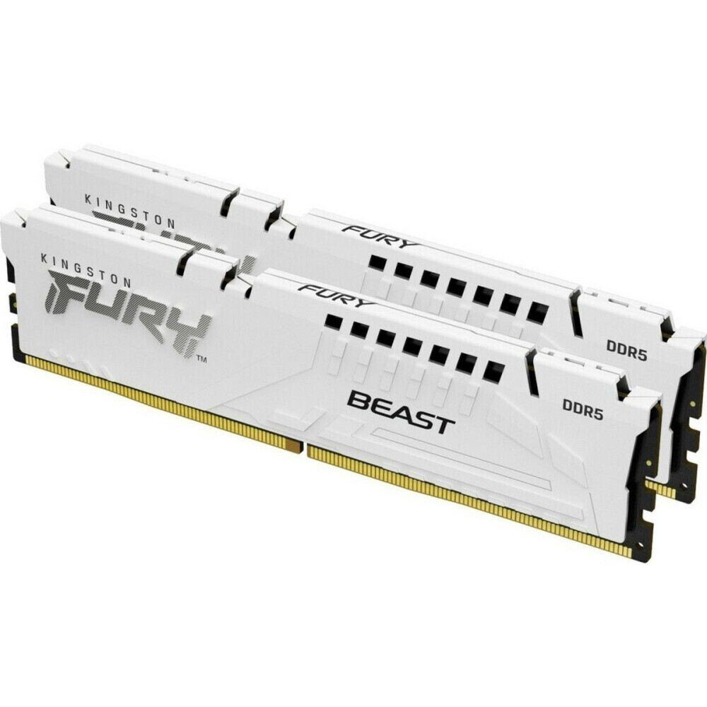 Arbeitsspeicher 64GB DDR5 6000MHz Kingston Fury Beast White (KF560C30BWEK2-64) (2x32GB KIT)