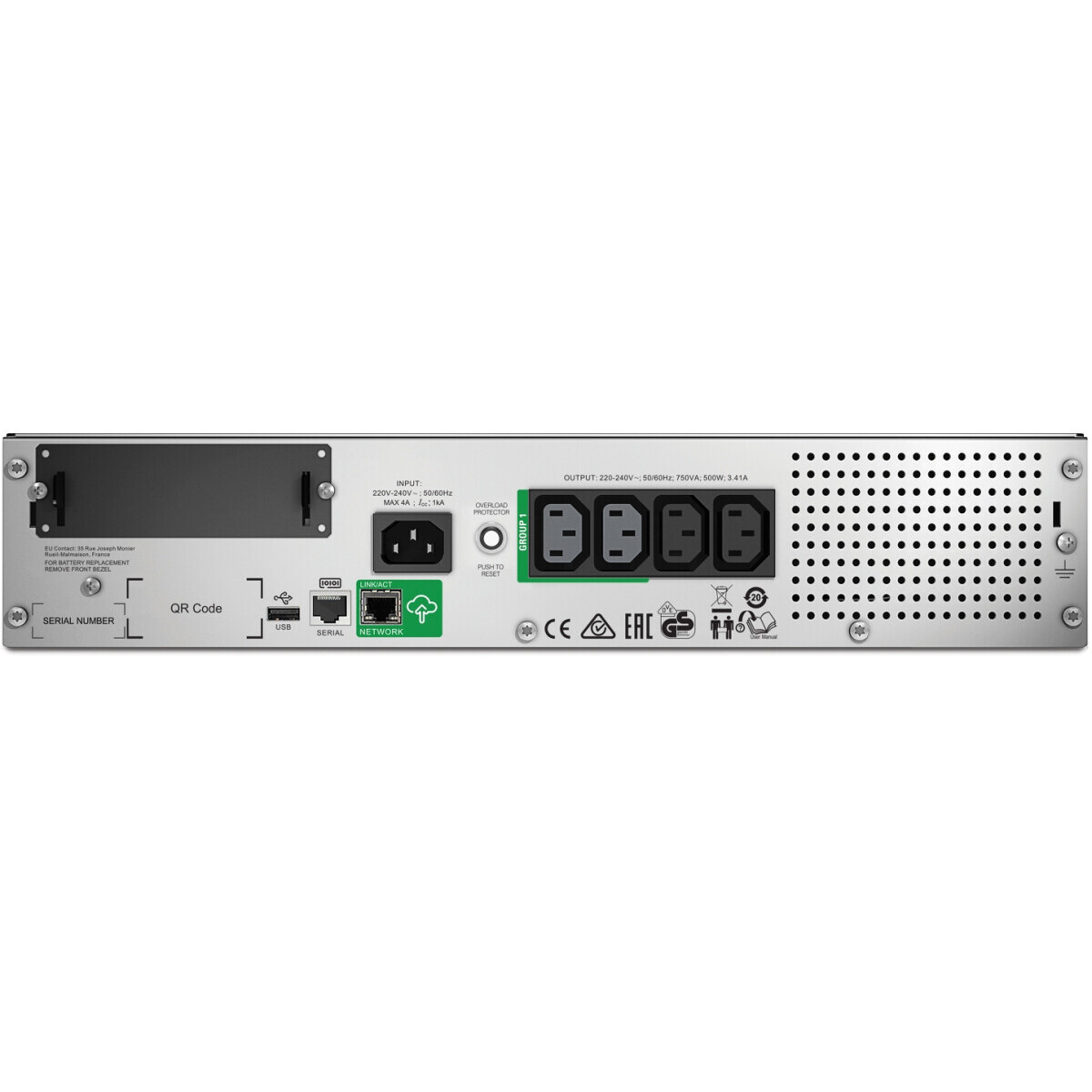 USV APC SMT750RMI2UC Smart-UPS 750VA - Foto 2