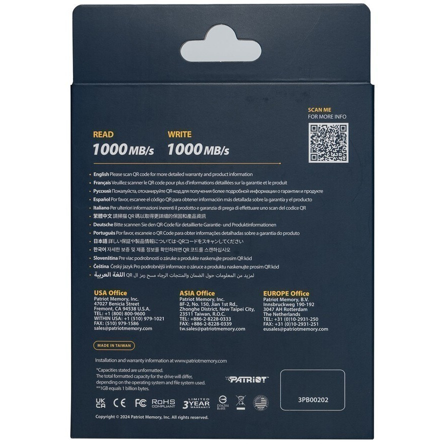 Externe SSD Festplatte 2TB Patriot Transporter Lite (PTPL2TBPEC) - Foto 6