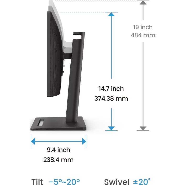 Monitor BenQ 24" GW2490T - Foto 8