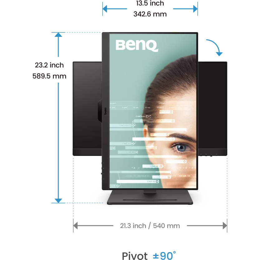 Monitor BenQ 24" GW2490T - Foto 9