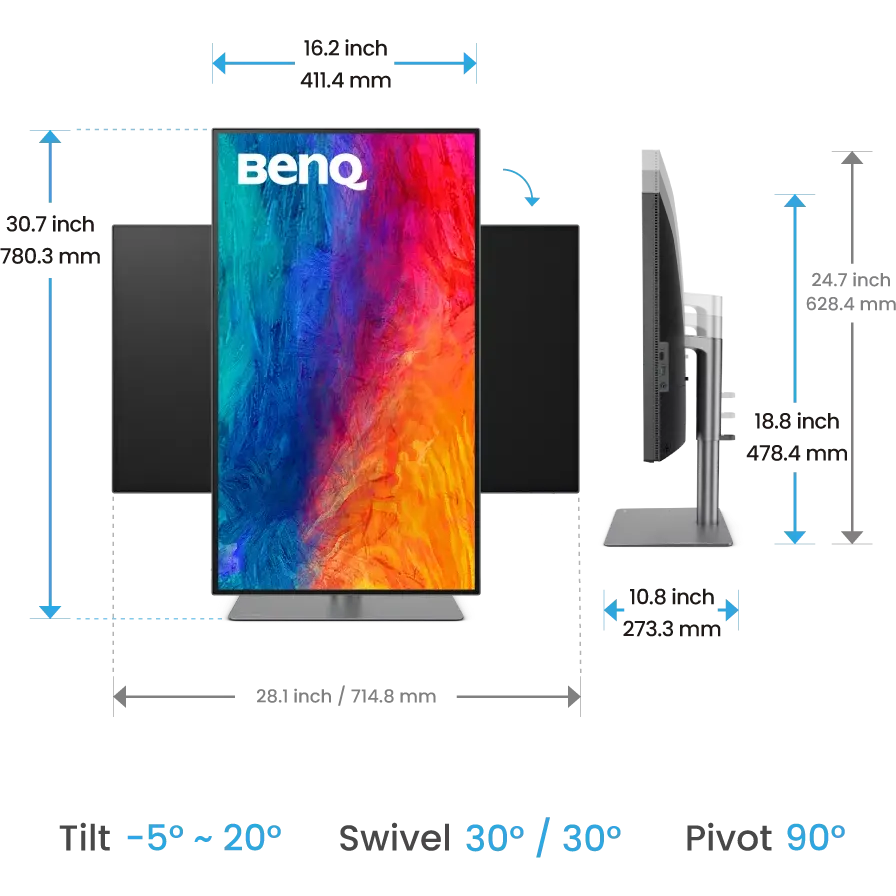 Monitor BenQ 32" PD3225U - Foto 10