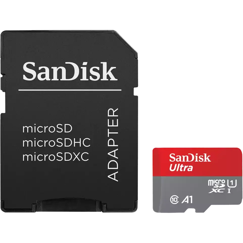Speicherkarte 64GB MicroSD SanDisk Ultra + SD adapter (SDSQUAB-064G-GN6MA)