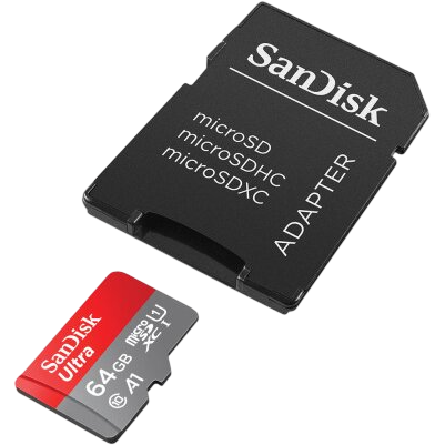 Speicherkarte 64GB MicroSD SanDisk Ultra + SD adapter (SDSQUAB-064G-GN6MA) - Foto 2