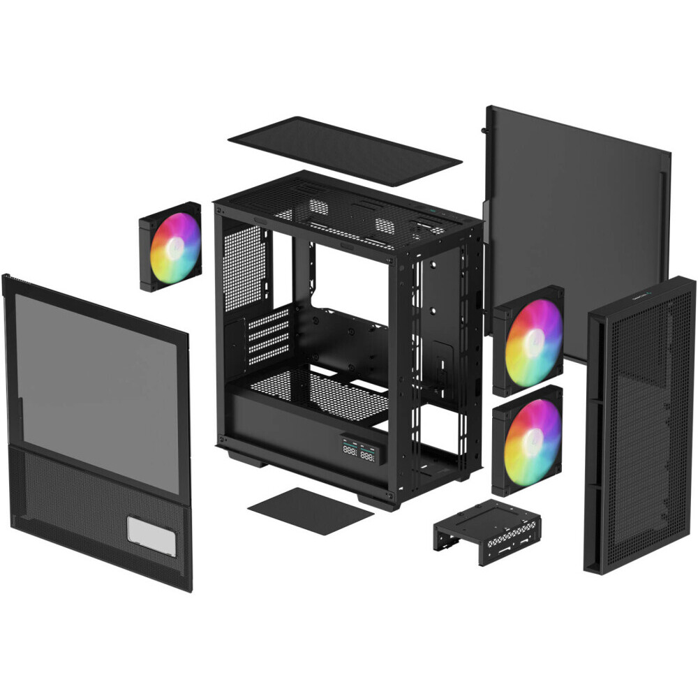 Gehäuse DeepCool CH360 Digital Black - R-CH360-BKAPE3D-G-1 - Foto 11
