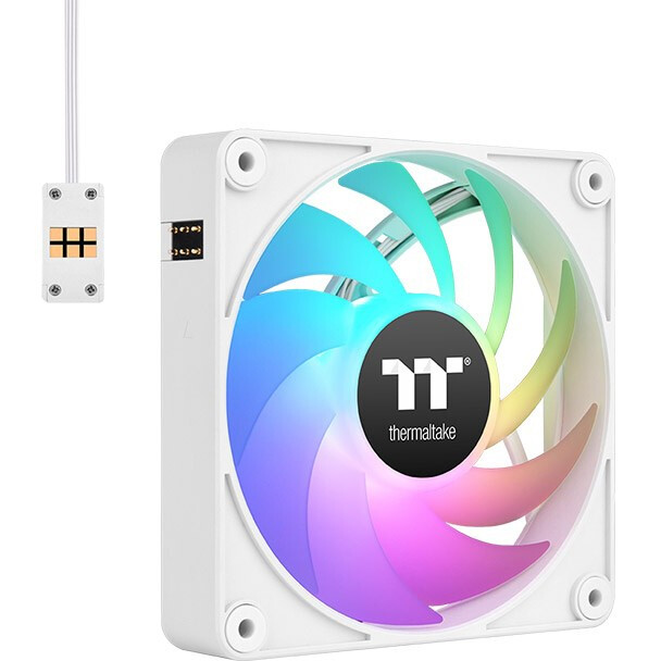 Gehäuselüfter Thermaltake CT120 EX ARGB Sync PC Cooling Fan White (3-Fan Pack) - CL-F190-PL12SW-A - Foto 2