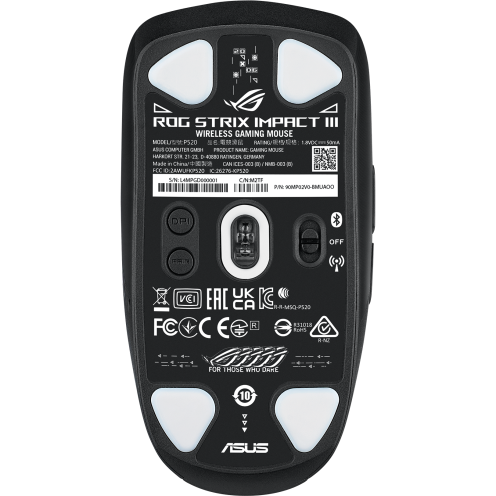 Maus ASUS ROG STRIX IMPACT III Wireless Black - 90MP03D0-BMUA00 - Foto 3