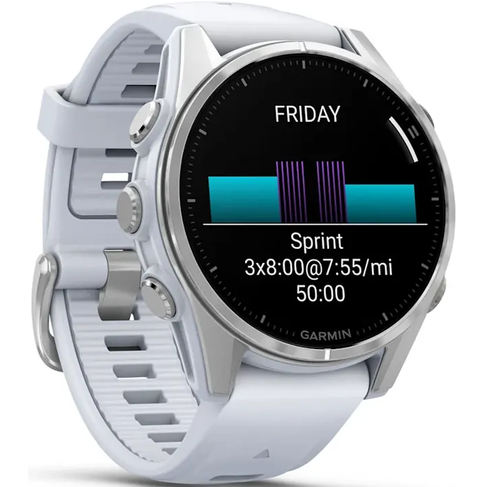 Smartwatch Garmin Fenix 8 43mm AMOLED Silver/White - 010-02903-00 - Foto 3