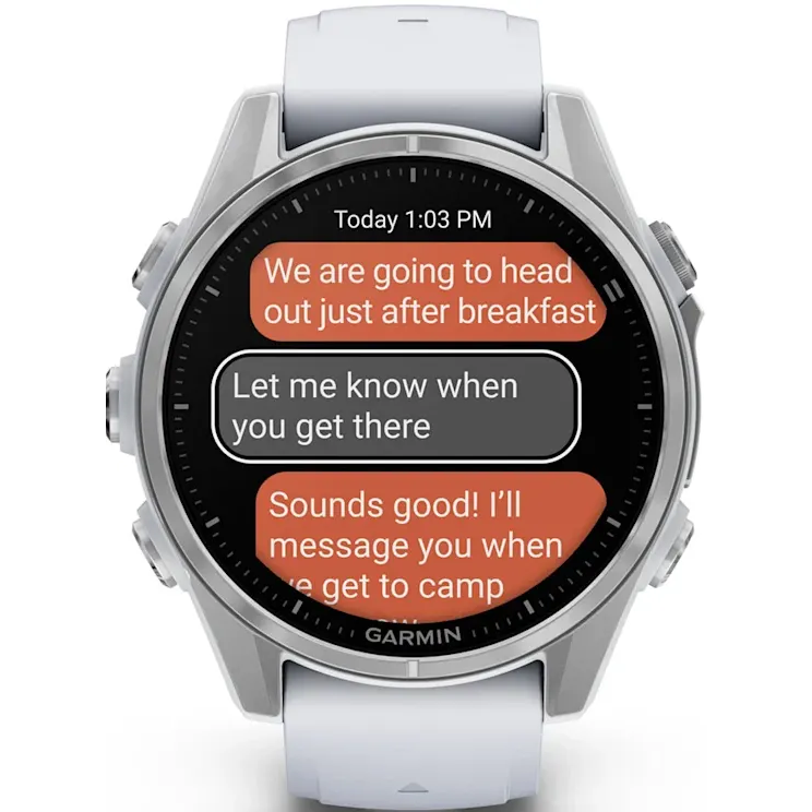 Smartwatch Garmin Fenix 8 43mm AMOLED Silver/White - 010-02903-00 - Foto 9