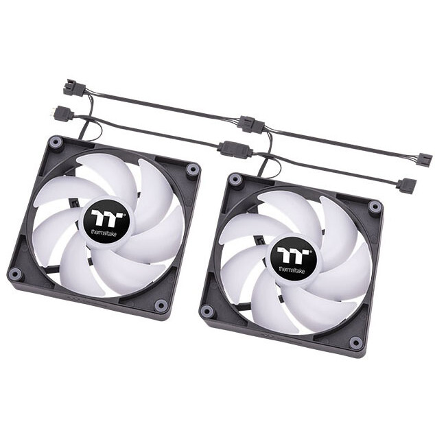 Gehäuselüfter Thermaltake CT120 ARGB Sync Fan Black (2 pcs) - CL-F149-PL12SW-A - Foto 3
