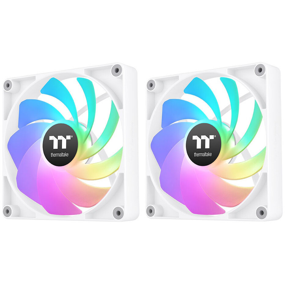 Gehäuselüfter Thermaltake CT120 Reverse ARGB Sync Fan White (2-Fan Pack) - CL-F175-PL12SW-A