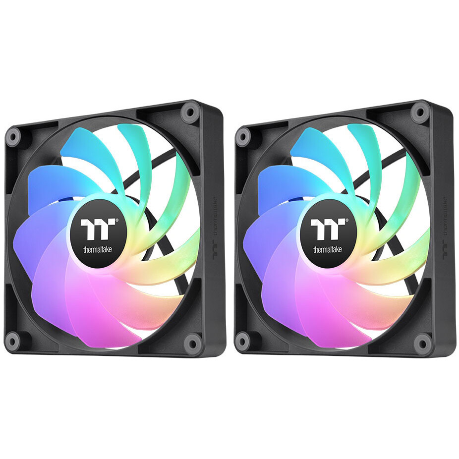 Gehäuselüfter Thermaltake CT120 Reverse ARGB Sync Fan Black (2-Fan Pack) - CL-F173-PL12SW-A