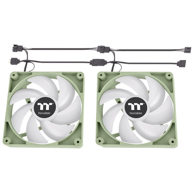 Gehäuselüfter Thermaltake CT140 ARGB Sync Fan Matcha Green (2-Fan Pack) - CL-F203-PL14MG-A - Foto 2