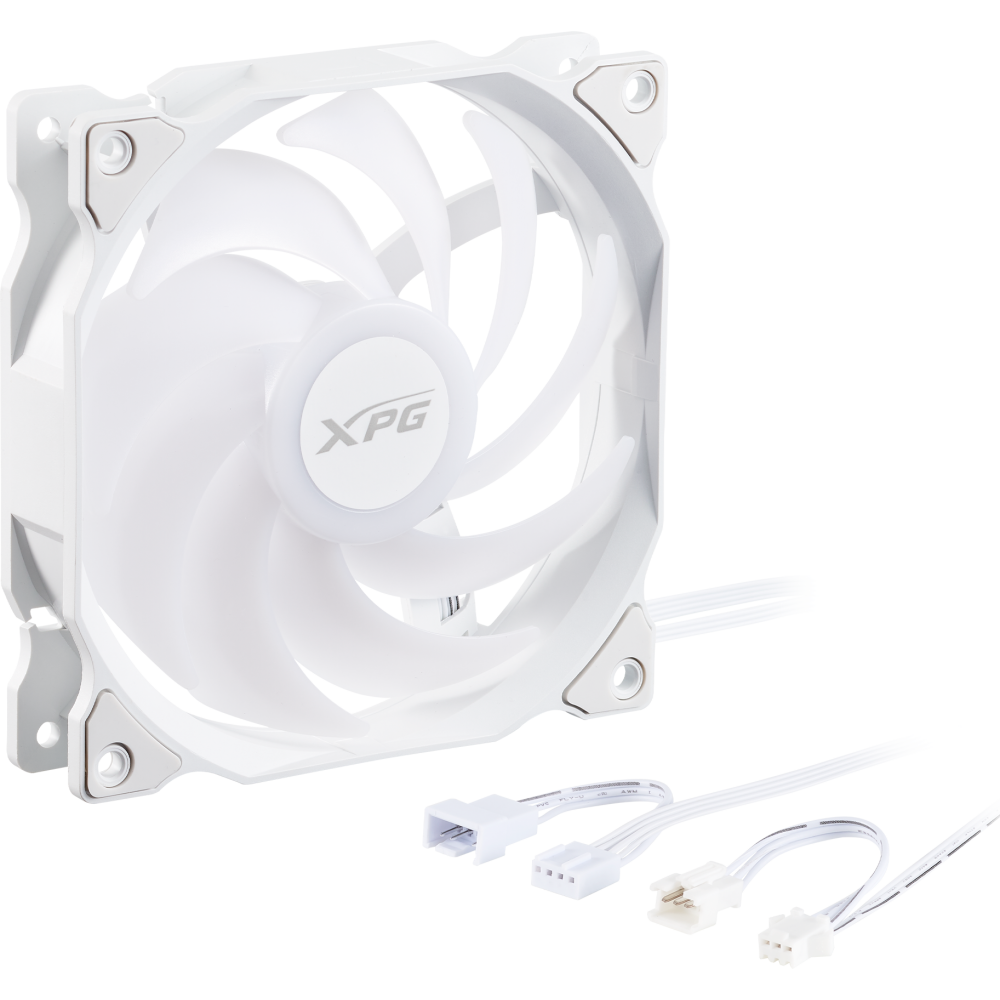Gehäuselüfter ADATA XPG VENTO 120 ARGB PWM White (3 pcs) - VENTO120ARGBPWM3C-WHCWW - Foto 3